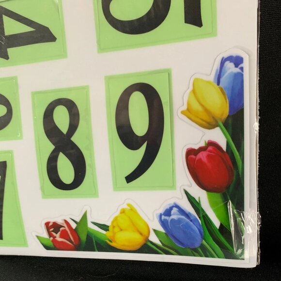 Floral Mailbox Magnets Excellent Quality Magnetic Numbers Flowers - Picture 5 of 8